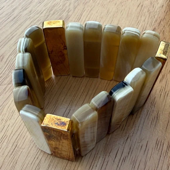 Anthropologie Buffalo Horn Stretch Bracelet!!🔥🔥🔥 - Picture 13 of 15